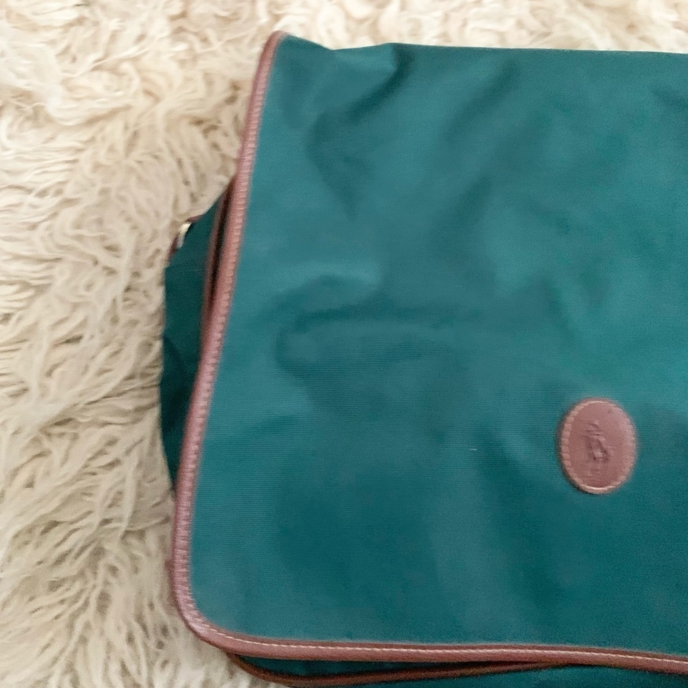 Green Brown Book Bag New With Tags NWT - Picture 6 of 7